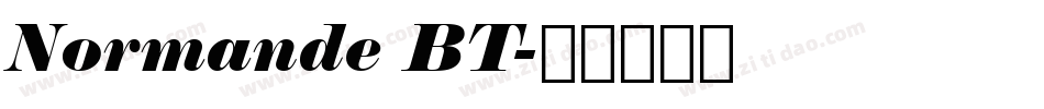 Normande BT字体转换